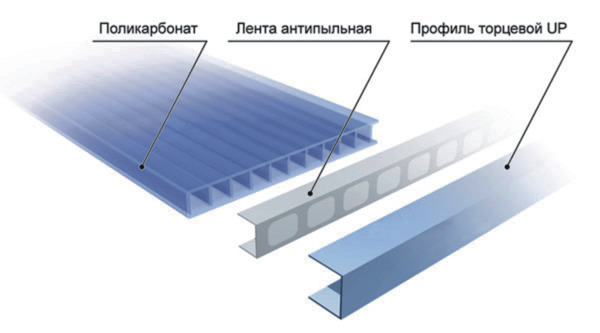 В продаже торцевой профиль и перфорированная лента
